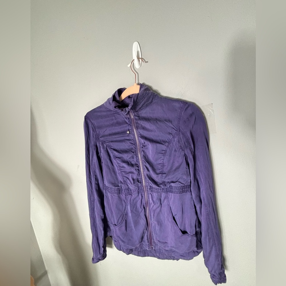 Lululemon Reversible Jacket INNER PEACE Fit & Flare Purple Yoga Size 8
